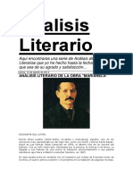 Analisis Literario de La Obra Marianela