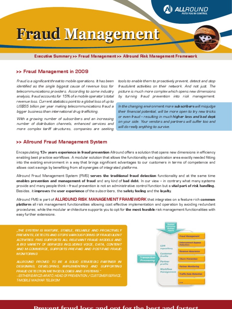 Telecom Fraud Management System | PDF | Fraud | Risk Management