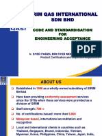 Code and Standardisation For Engineering Acceptance 08122017AM