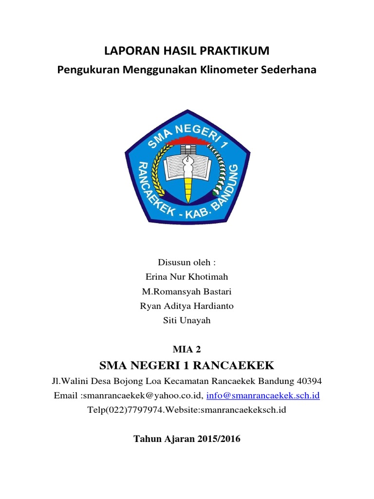 Laporan Hasil Praktikum Penggunaan Klino | PDF | Karier & Perkembangan