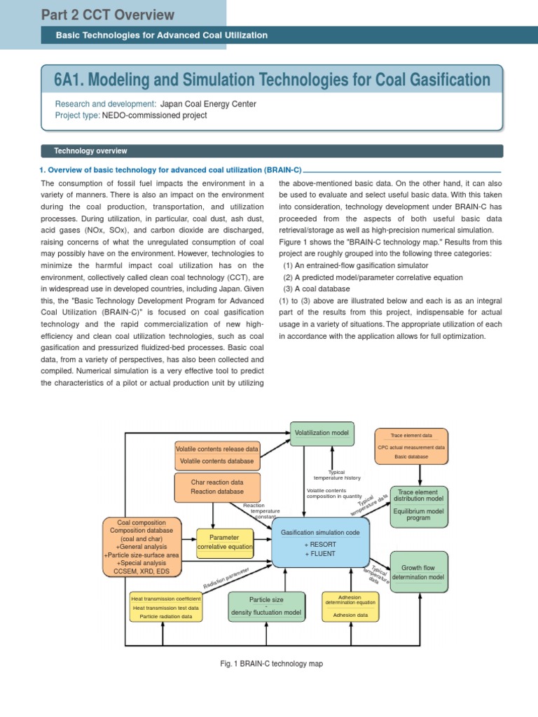 6A1. Modeling and Simulation Technologies For Coal Gasification | PDF