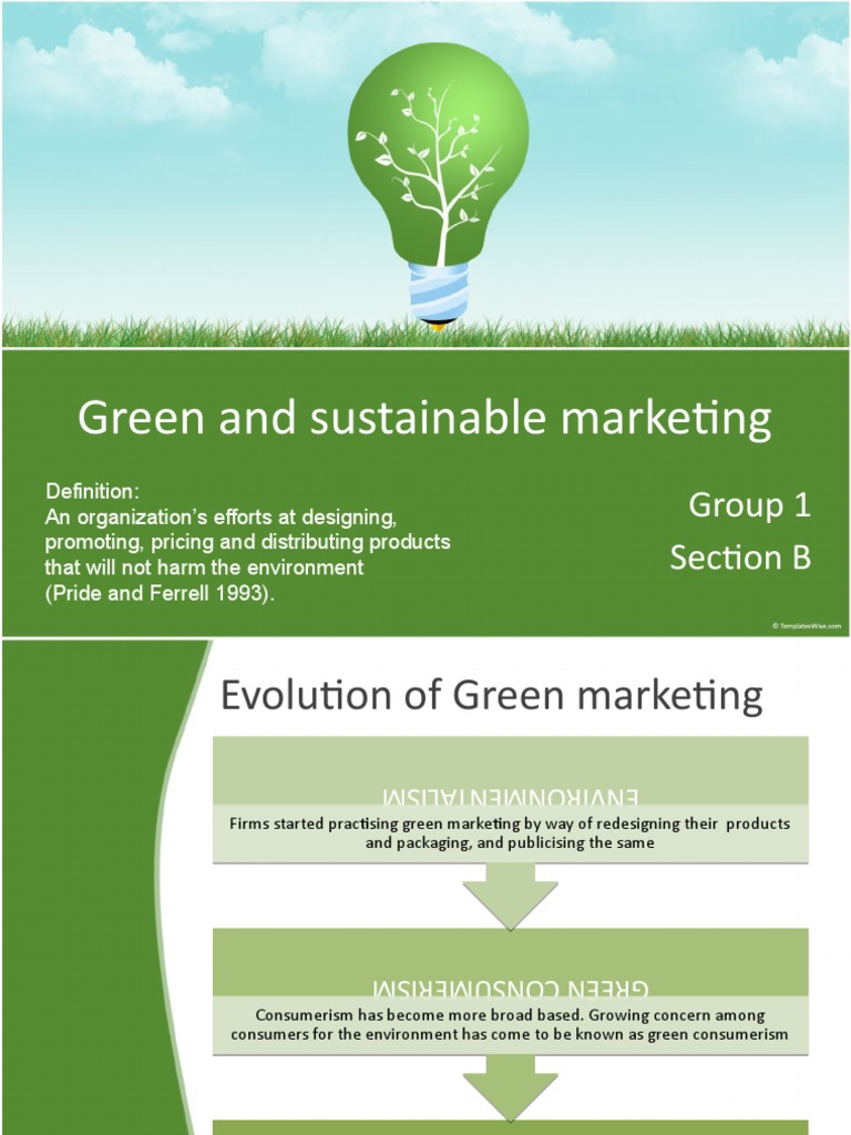 Green and Sustainable Marketing | PDF | Sustainability | Business