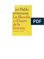 Feinmann Jose Pablo - La Filosofia Y El Barro de La Historia