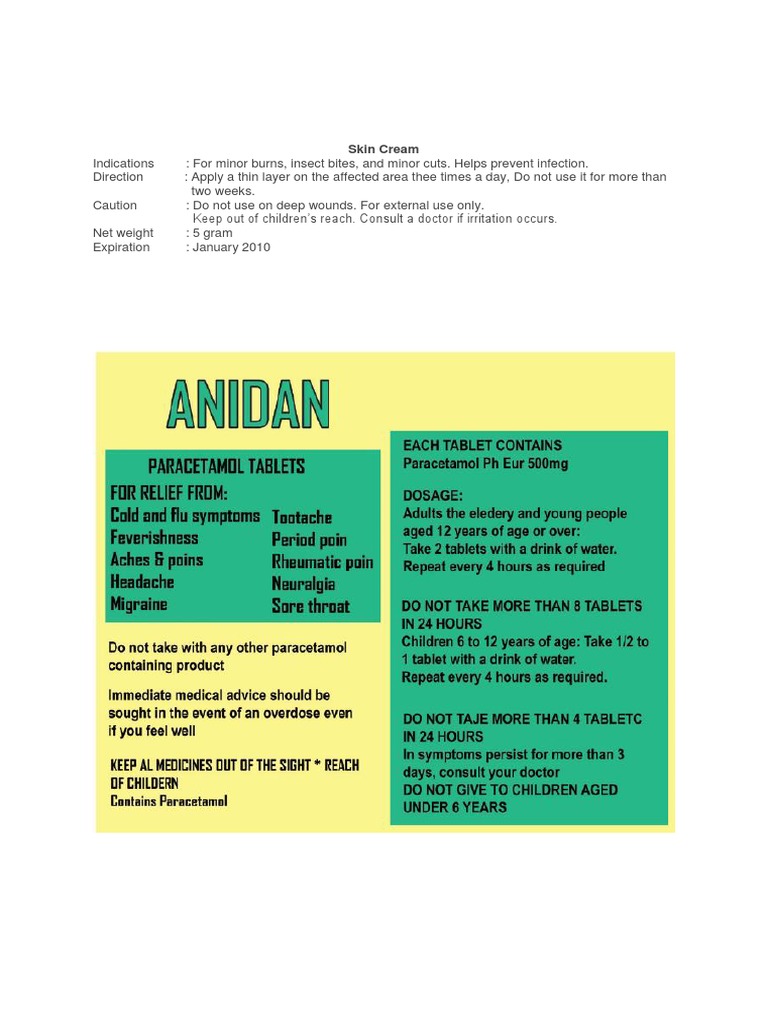 Skin Cream | PDF