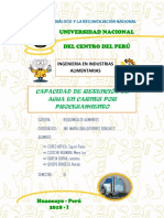 INFORME N1 Capacidad de Retención de Agua en Carnes Por Procesamiento