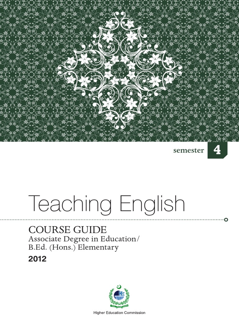 English Teaching Course Guide for ADE/B.Ed. | PDF | Second Language ...