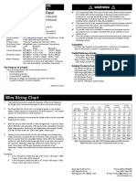 DC Power Distribution Panel: Wire Sizing Chart