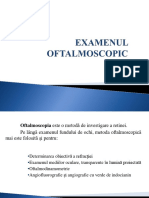 Examenul Oftalmoscopic