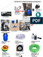 R.O. Waste Water Utilization Diy System For Indian Households