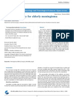 Surgery for elderly meningioma