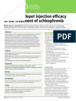 Reviewing Depot Injection Efficacy in The Treatment of Schizophrenia