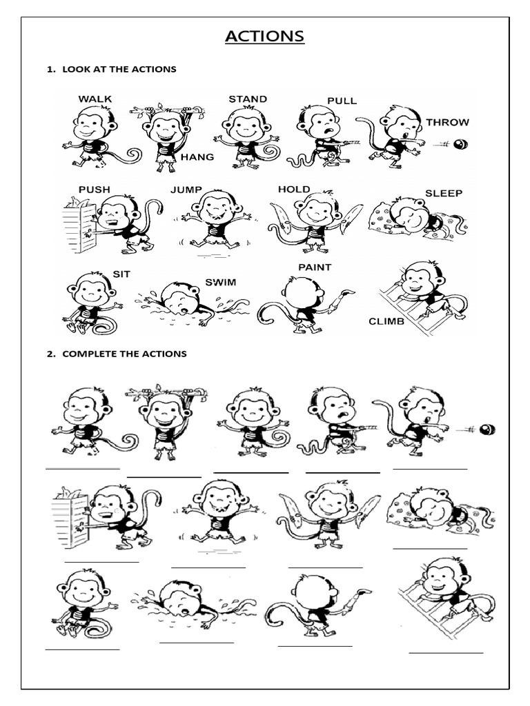 Actions: 1. Look at The Actions | PDF