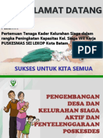 Pengembangan Kel - Siaga Aktif