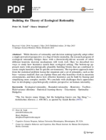 Building The Theory of Ecological Rationality