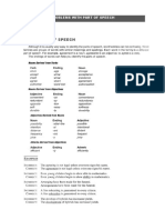 Problems With Part of Speech