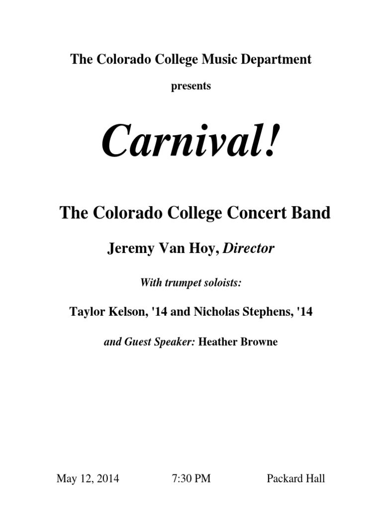 002014!05!12 Concert Band Program PDF Orchestras Aerophones