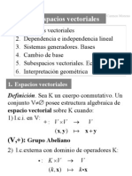 Espacios vectorialesITA