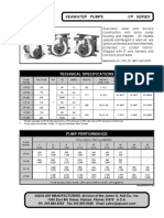 Seawater Pumps CP Series: Technical Specifications