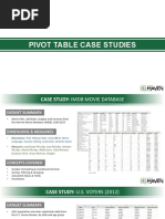 PivotTable Case Studies