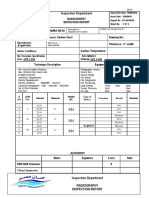 Inspection Department: Omission From Scope of Work: Description of Inspection Work Ordered