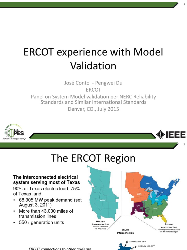 ERCOT Model Validation Insights | PDF | Electric Power Transmission ...