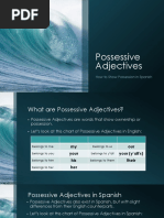 Possessive Adjectives