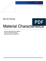 Material Characteristics: MN-ZN Ferrite