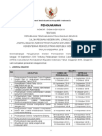 Perubahan Pengumuman Penerimaan CPNS Kemenperin PDF