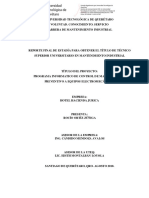 Universidad Tecnológica de Querétaro Voluntad. Conocimiento. Servicio Carrera de Mantenimiento Industrial PDF