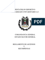 Reglamento de Acensos y Recompensas PDMU