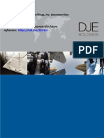 DJE Holdings – Environmental Policy
