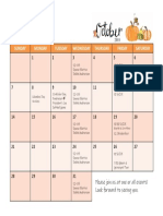 Oct2018 Calendar PDF