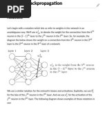 Notes on Backpropagation