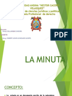 La Minuta Monografia