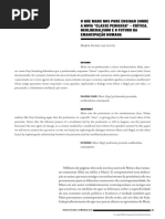 o Que Marx Nos Pode Ensinar Sobre a Nova ''Classe Perigosa'' – Crítica, Neoliberalismo e o Futuro Da Emancipação Humana