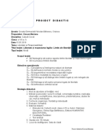 Proiect Didactic Ciocan Mariana