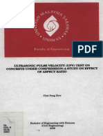 Ultrasonic Pulse Velocity (UPV) Test On Concrete Under Compression. (24 Pages)