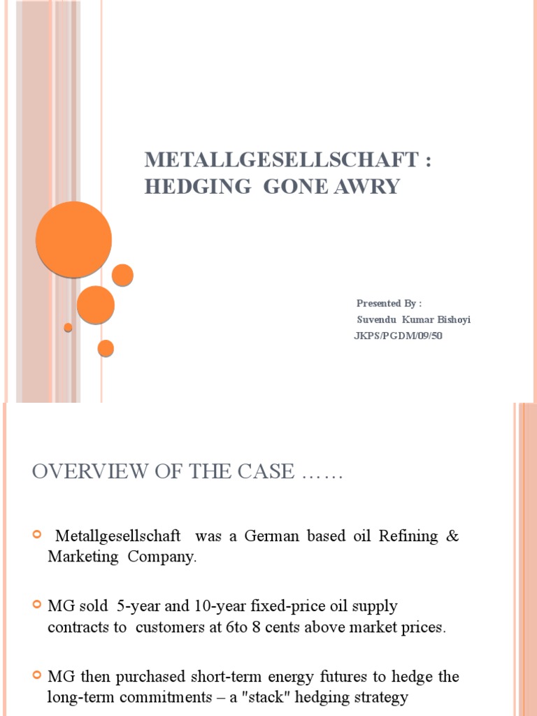 Metallgesellschaft | PDF | Futures Contract | Hedge (Finance)