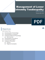 Management of Lower Extremity Tendinopathy: Samuel Spinelli