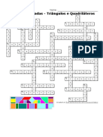 Palavras Cruzadas - Unidade 4 - Triângulos e QuadriláterosKey