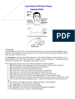 Prompt Sheet For EFT Basic Recipe: I. The Set-Up