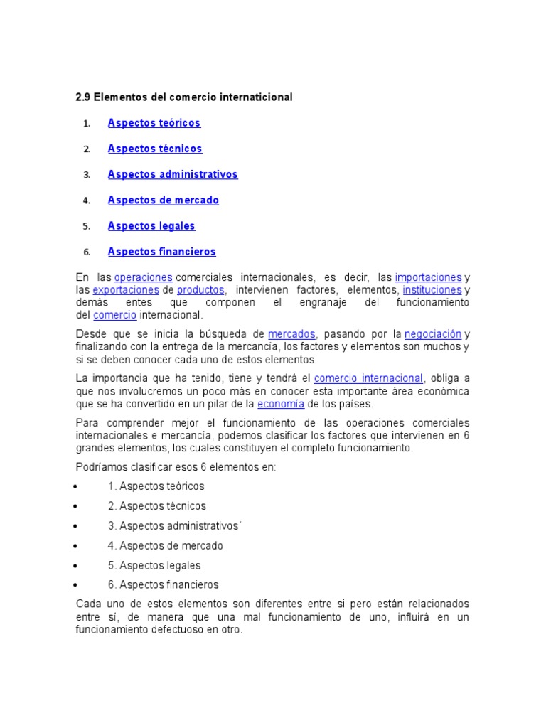 Elementos del Comercio Internacional | PDF | El comercio internacional ...