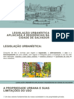 Aula_Legislação Urbanística Aplicada à Residências Na Cidade de Salvador