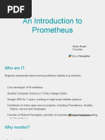 An Introduction To Prometheus: Brian Brazil Founder