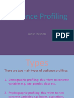 Audience Profiling: Jadie Jackson