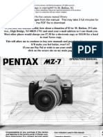 Pentax - mz-7 Manual de Uso
