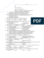 Summative Chemistry Test MCQs