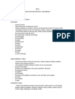 Dietas para Hígado Graso y Dislipidemia