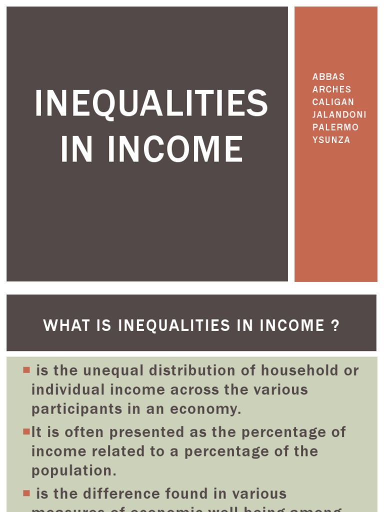 Understanding Income Inequalities | PDF | Economic Inequality ...