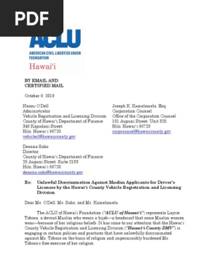 Hawaii County Drivers License Renewal